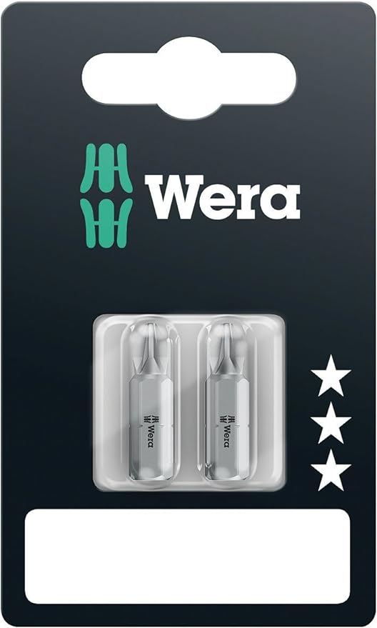 WERA 855/1 Z PZ 2 x 25 mm SB Bits assortment 855/1 Z PZ 2 x PZ 2x25;