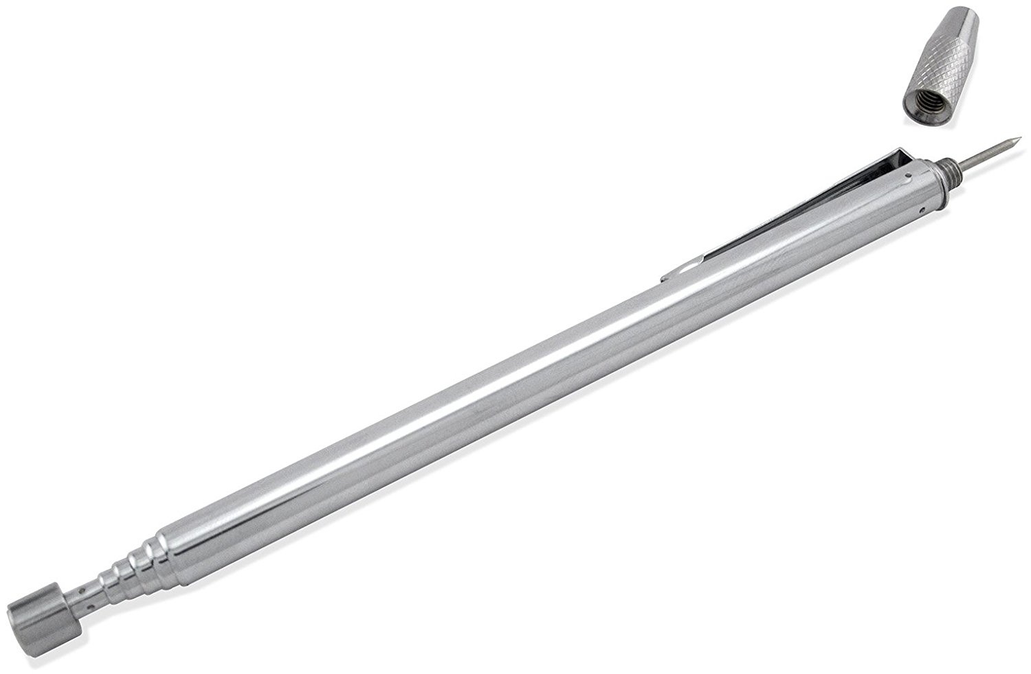 Plockmagnet teleskopisk (1,4kg) med ritsnål, 160-665mm