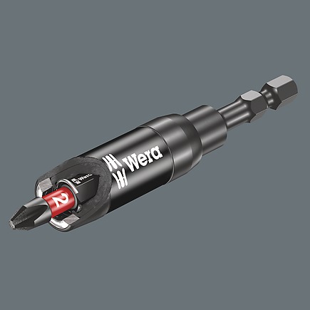 WERA 897/4 IMP R SB Impaktor holder with retaining ring and ring magn. 897/4 Impaktor R 1 x 1/4"x75;