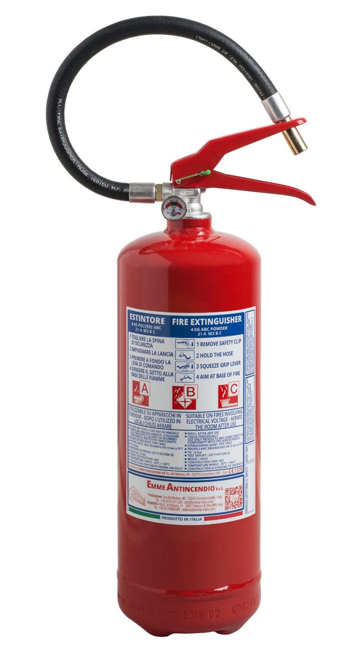 EMME Brandsläckare Pulver 21A 183B C 4kg