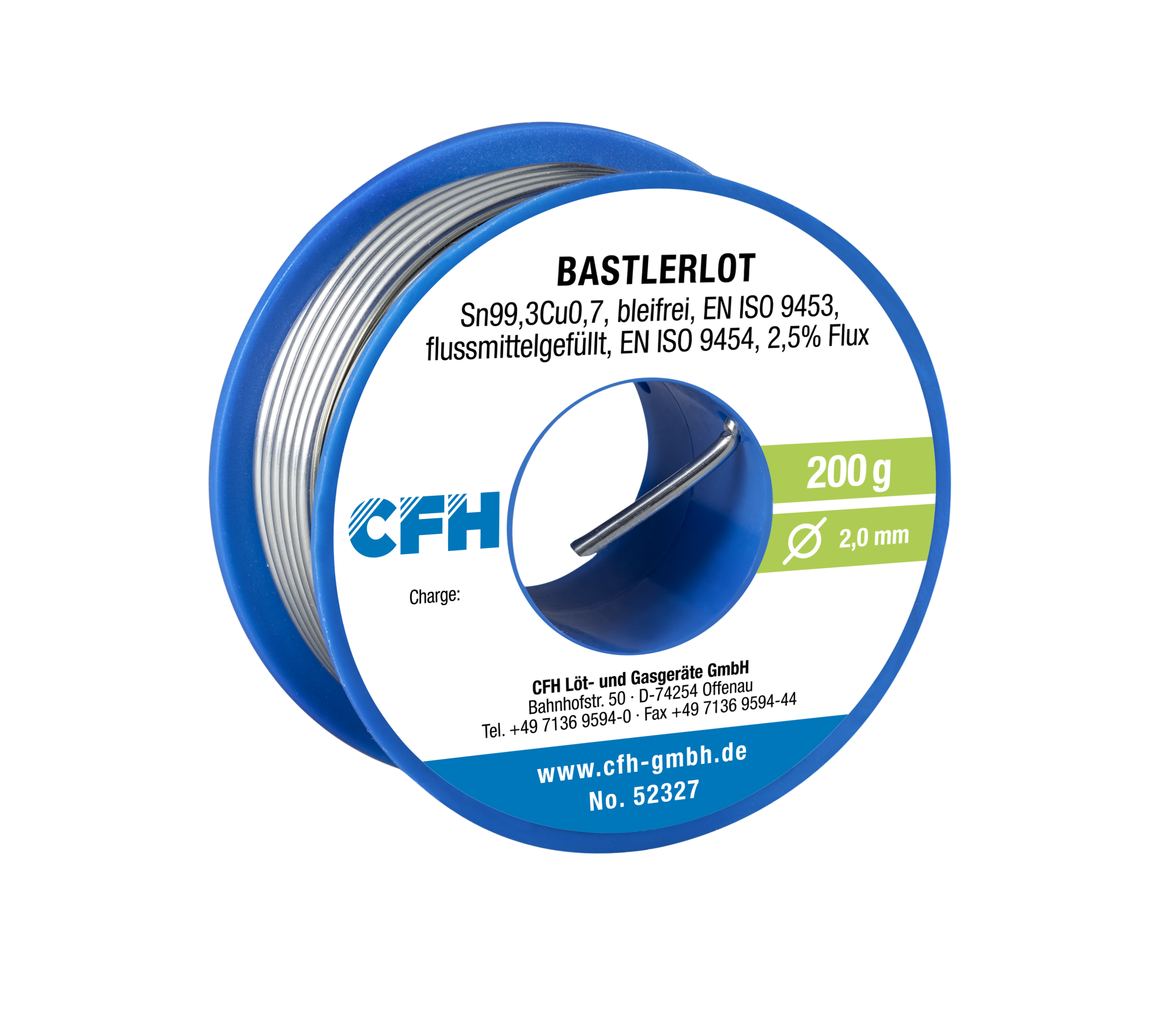 CFH Lödtenn för allmän lödning 200gr-2,0 mm