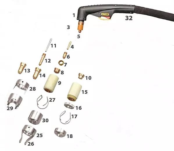 JASIC Torch Spares JP-100/JP-160