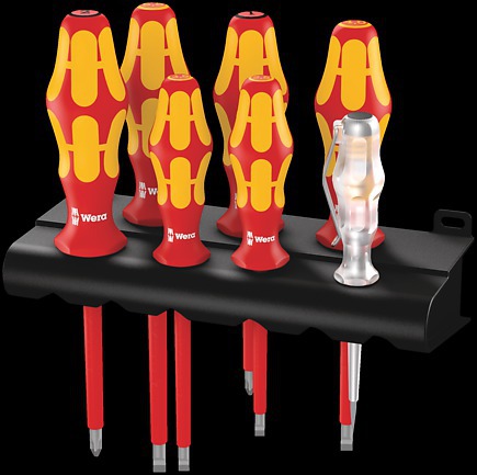 WERA 160i/165i/7 Rack Screwdriver set Kraftform Plus