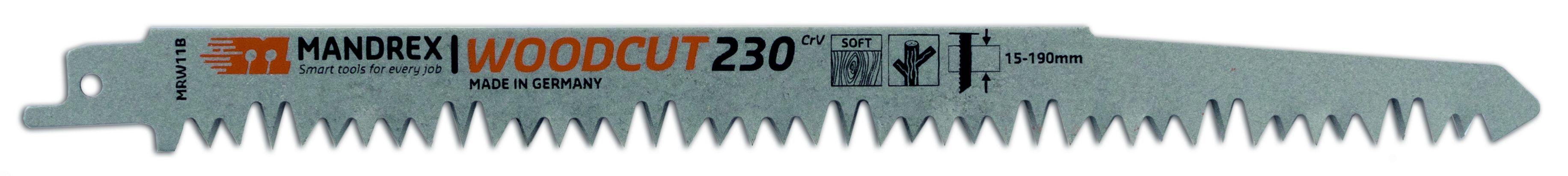 MANDREX WOODCUT Reciprocating Blade - 230 (2st/förp)