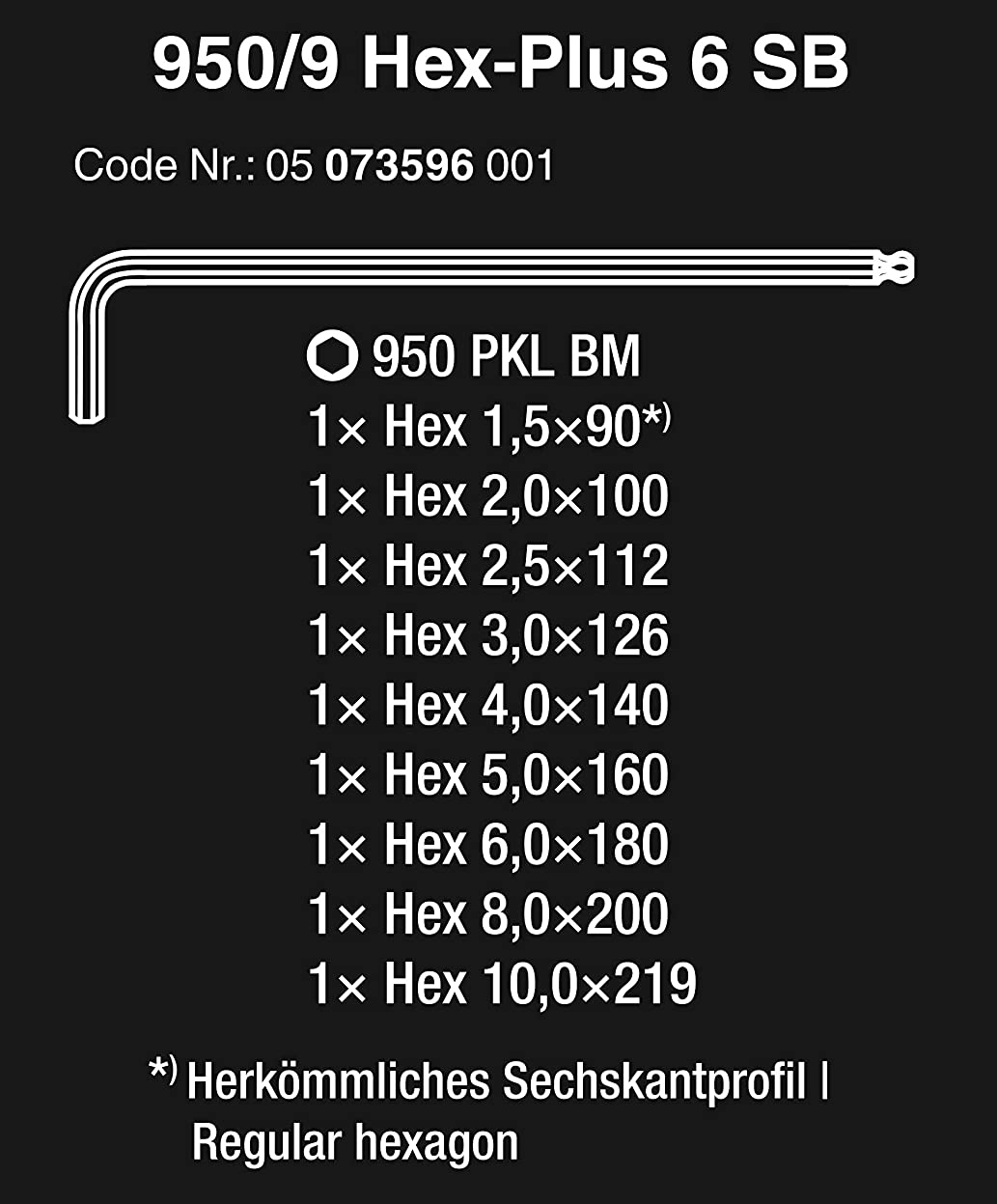 WERA 950 PKL Winkelschlüssel – Präzise & Clever Für Enge Stellen (1/16 Zoll)