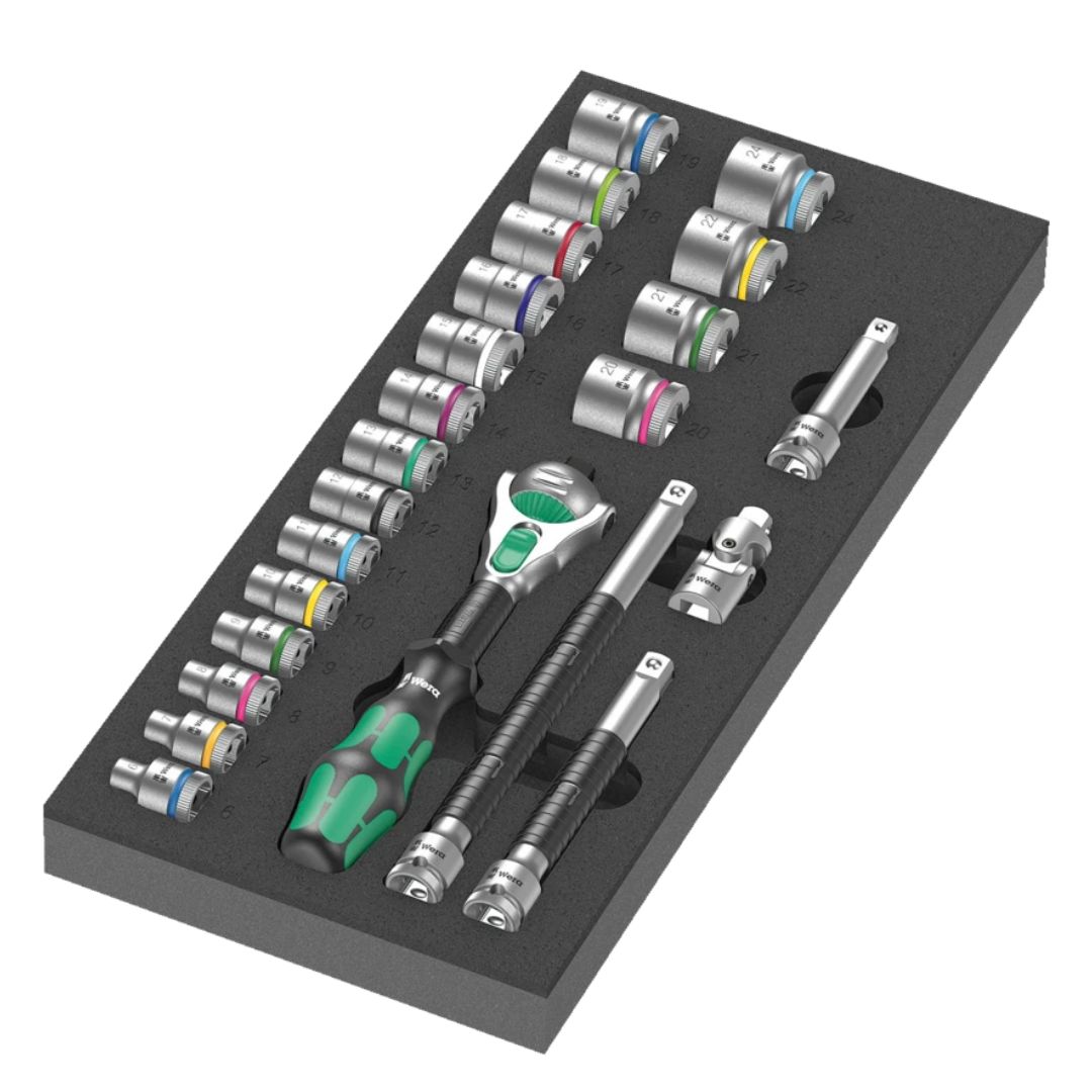 WERA Skumgummiinsats
3/8" ANPASSAT FÖR
VERKTYGSVAGNAR