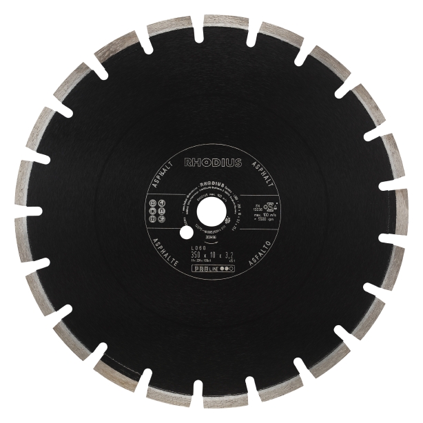 RHODIUS Diamantklinga LD60 350x10,0x3,2x25,4