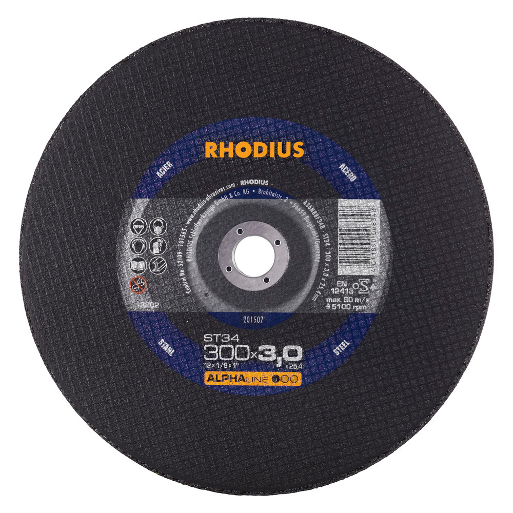 RHODIUS ST34 Kapskiva 300x3,0x25,4 (10 förp)