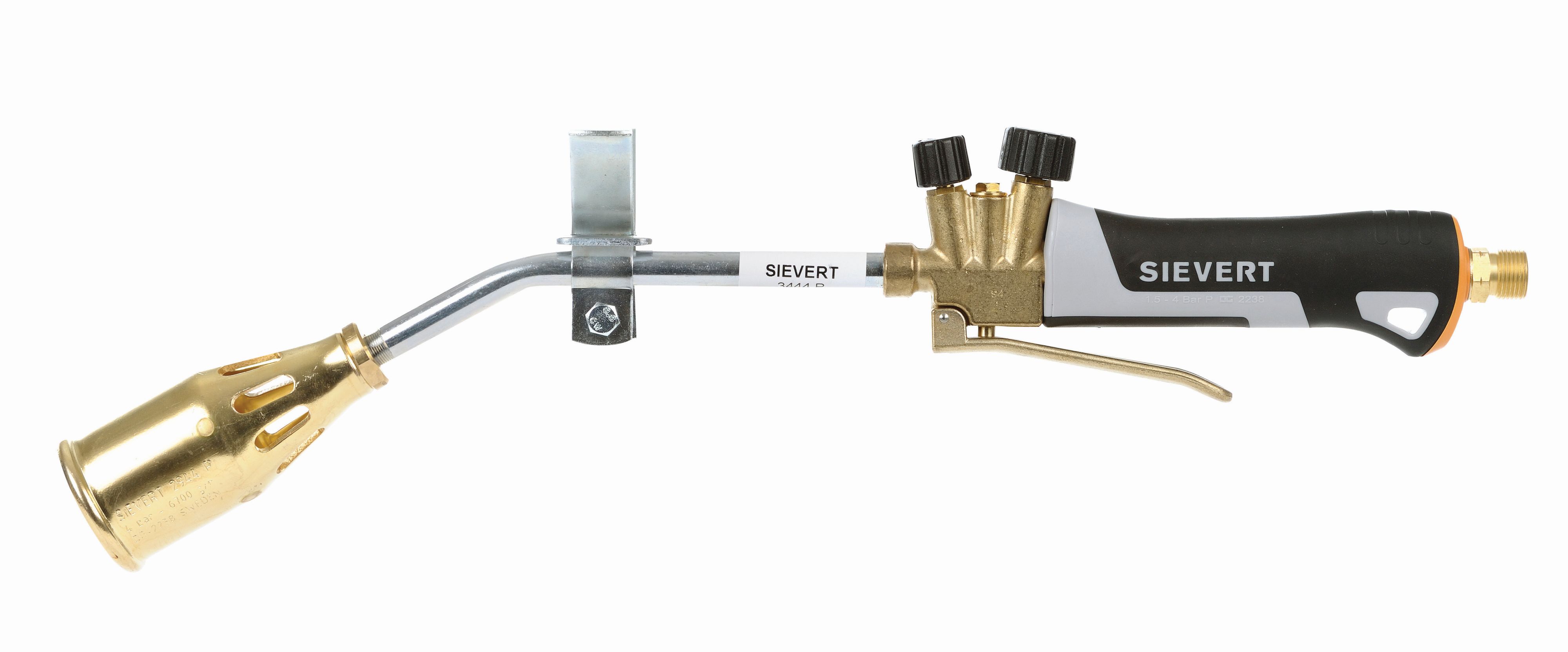 SIEVERT PRO 88 Set med kraftbrännare Ø 50 mm, 180 mm halsrör, halsrörsställ och handtag 3488, 6700