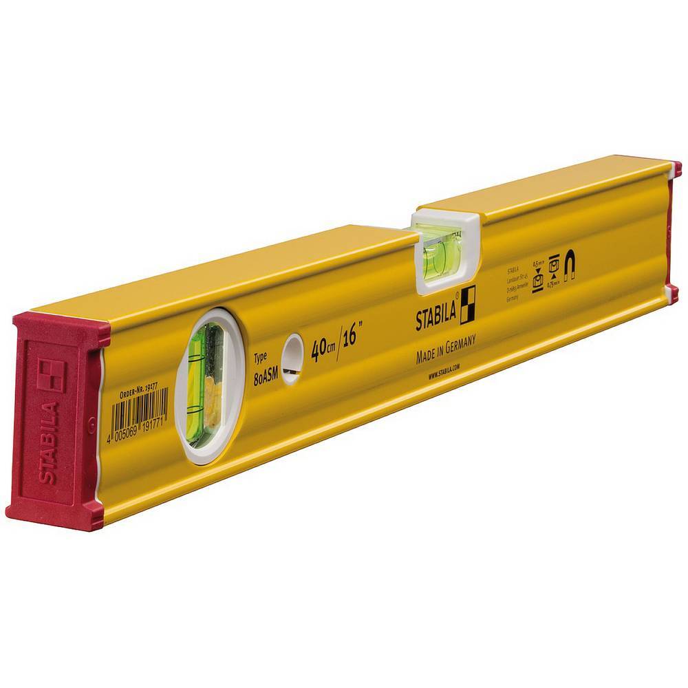 STABILA Vattenpass Magnet 80ASM 40cm