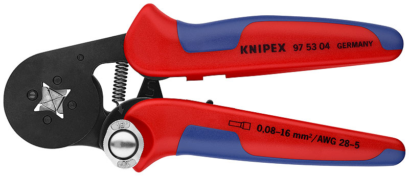 KNIPEX Självinställande crimptänger för ändhylsor med sidoinföring - SB-pack