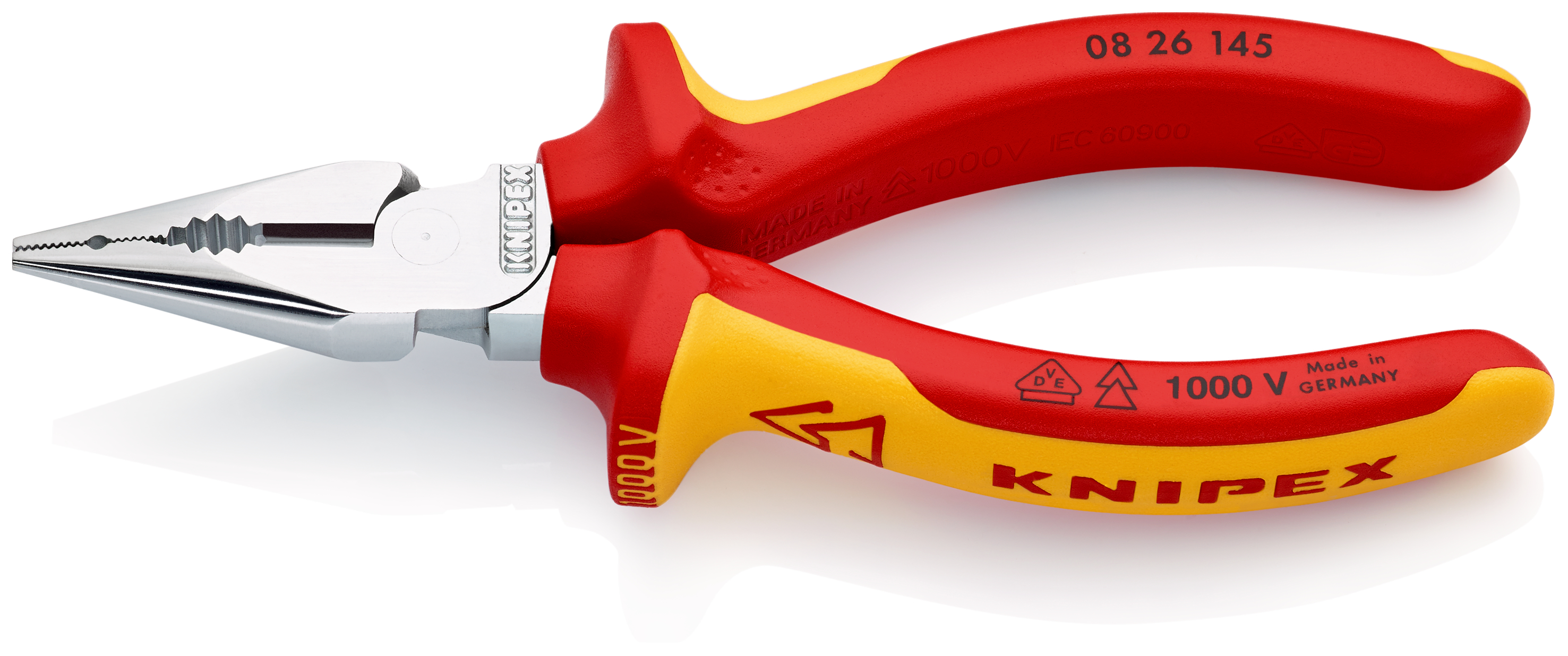 KNIPEX Spetskombitång isolerat med flerkomponentsöverdrag, VDE-testat