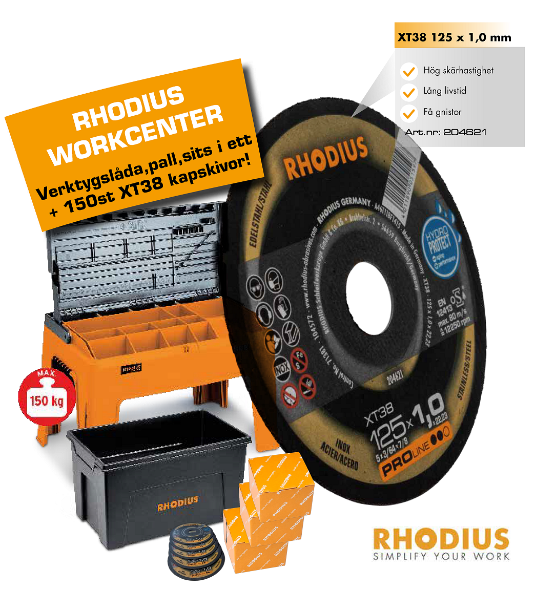 Rhodius Work-Pack 125x1,0 150st