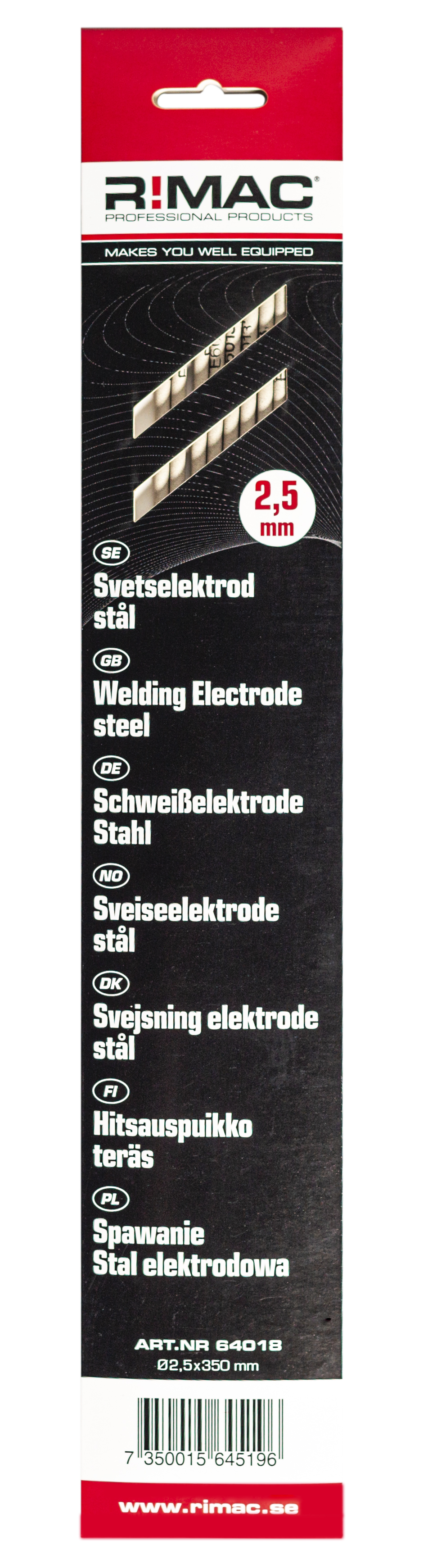 RIMAC Allströmselektrod 2,5x350 10st