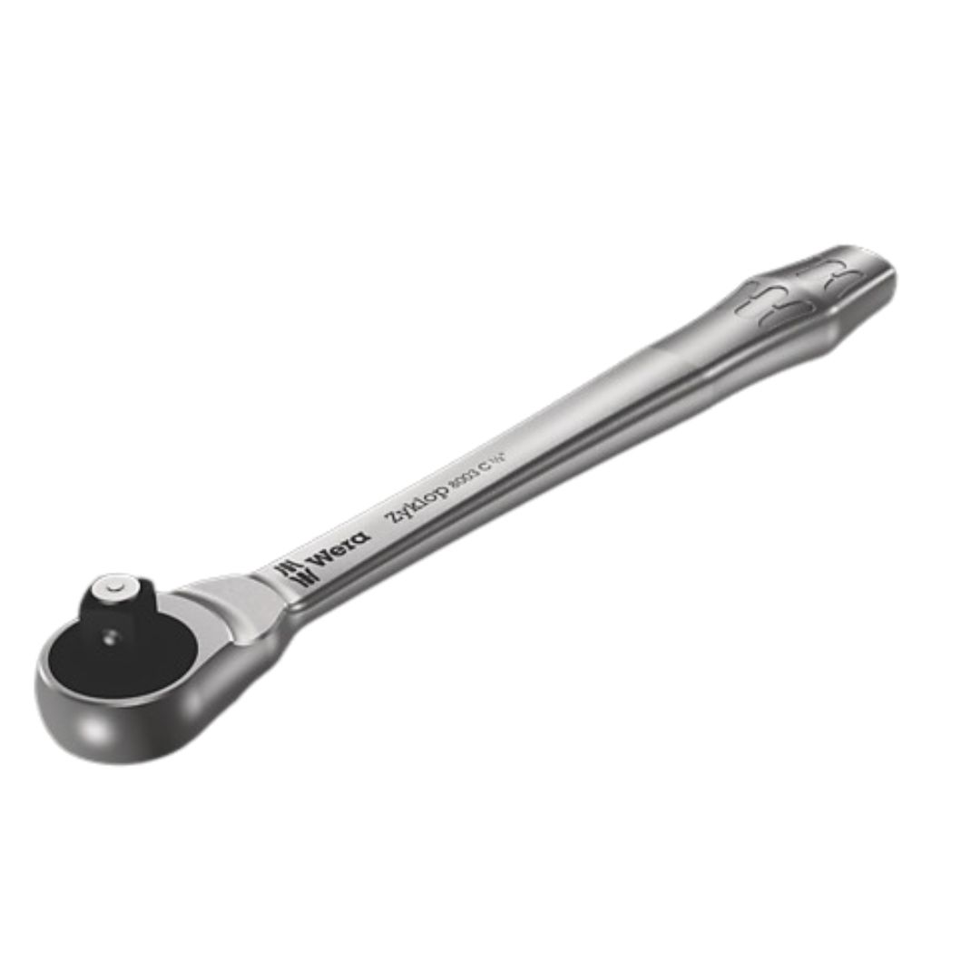 WERA 8003 C Zyklop Metal Ratchet with push-through square and 1/2" drive 1/2''x281.0