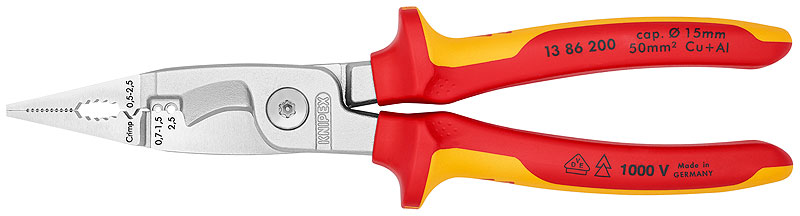 KNIPEX Elinstallationstång 200 mm