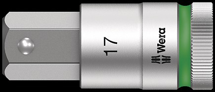 WERA 8740 C HF Hex-Plus SW 5,0 x 140 mm Socket with holding function 1/2 5.0x140,0
