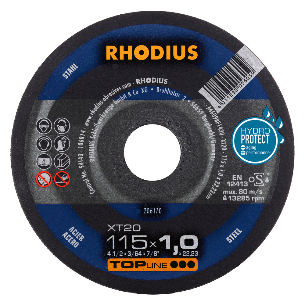 RHODIUS XT20 Kapskiva 115x1,0 x22,23 (50 förp)