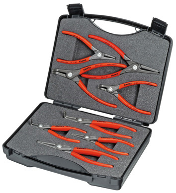 KNIPEX Låsringtångsats i väska 8st