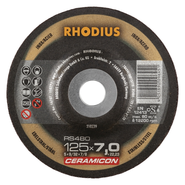 Rhodius RS480 Ceramicon Slipskivor